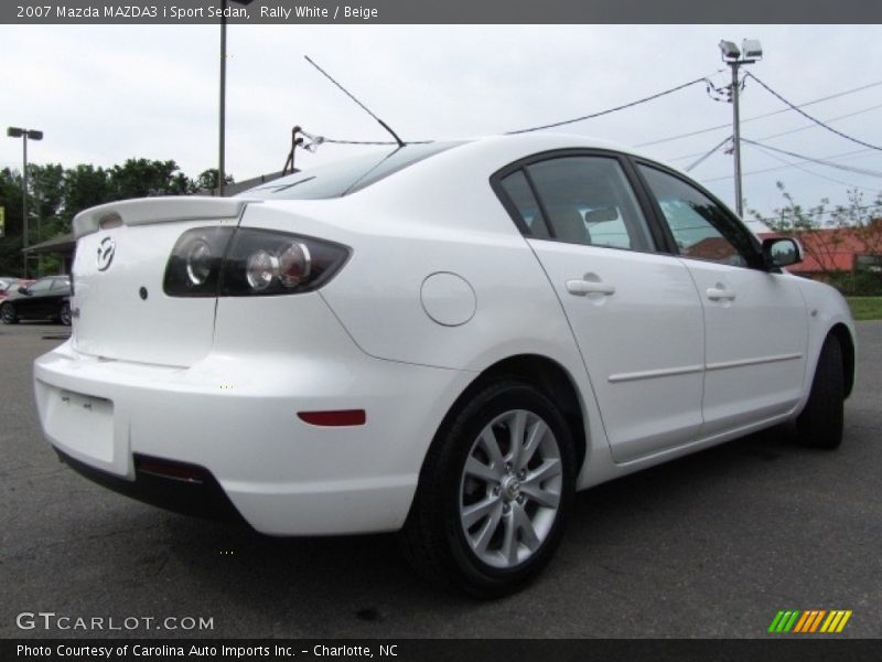 Rally White / Beige 2007 Mazda MAZDA3 i Sport Sedan