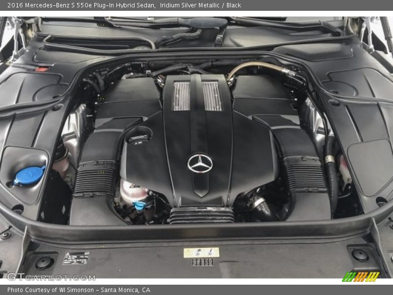 Iridium Silver Metallic / Black 2016 Mercedes-Benz S 550e Plug-In Hybrid Sedan