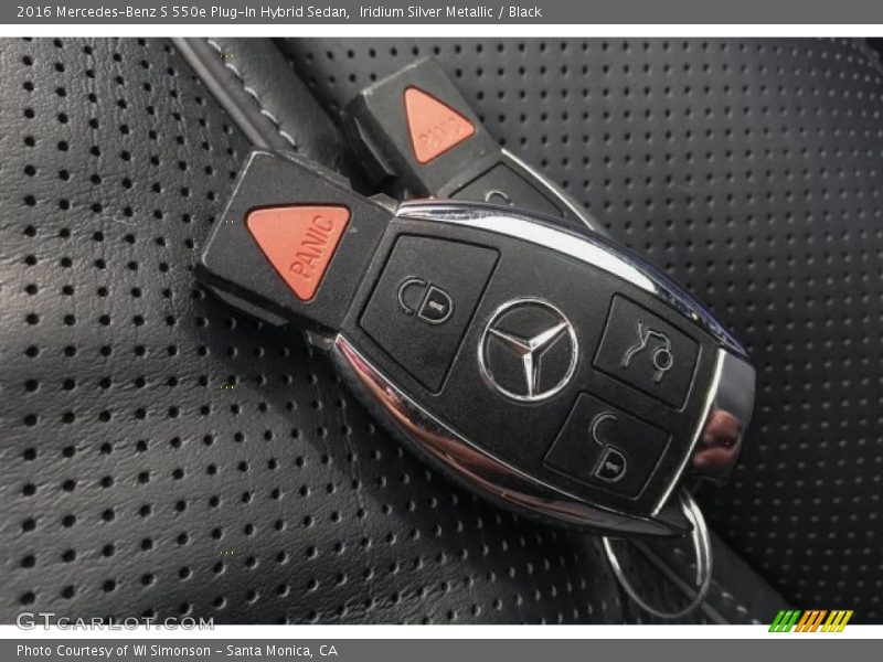 Iridium Silver Metallic / Black 2016 Mercedes-Benz S 550e Plug-In Hybrid Sedan