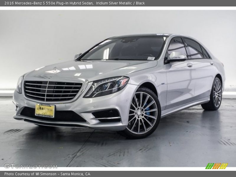 Iridium Silver Metallic / Black 2016 Mercedes-Benz S 550e Plug-In Hybrid Sedan