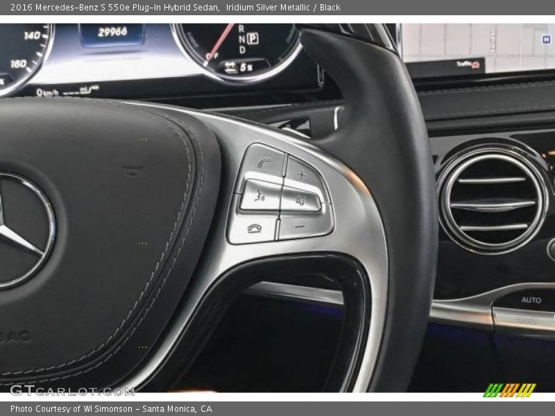 Iridium Silver Metallic / Black 2016 Mercedes-Benz S 550e Plug-In Hybrid Sedan