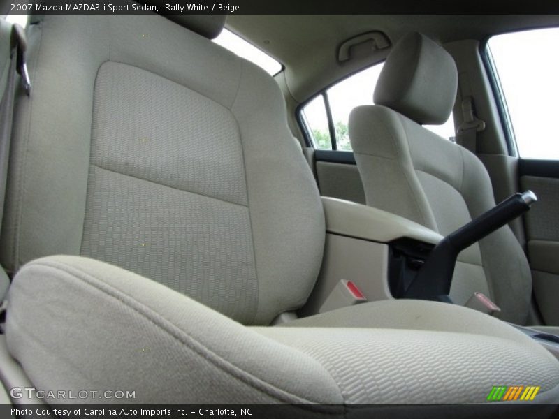 Rally White / Beige 2007 Mazda MAZDA3 i Sport Sedan