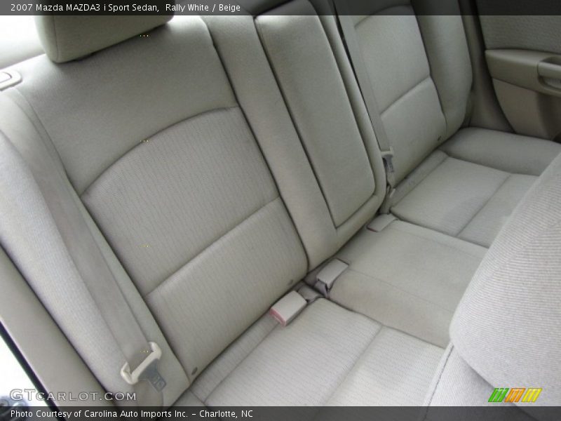 Rally White / Beige 2007 Mazda MAZDA3 i Sport Sedan