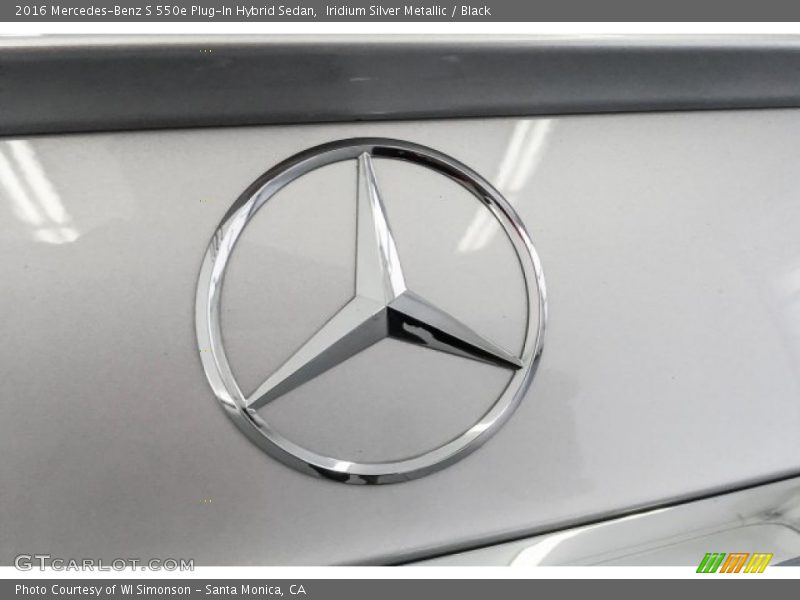 Iridium Silver Metallic / Black 2016 Mercedes-Benz S 550e Plug-In Hybrid Sedan