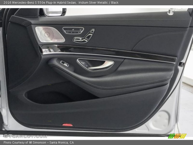 Iridium Silver Metallic / Black 2016 Mercedes-Benz S 550e Plug-In Hybrid Sedan
