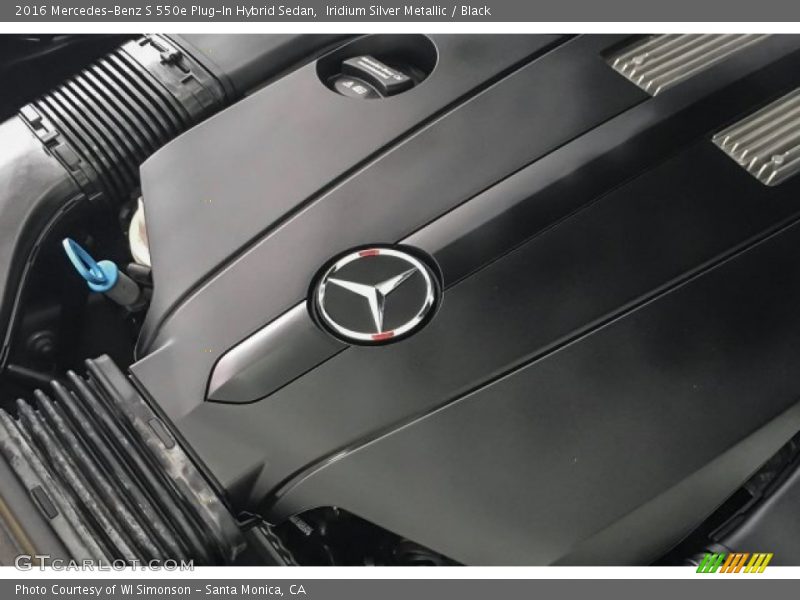Iridium Silver Metallic / Black 2016 Mercedes-Benz S 550e Plug-In Hybrid Sedan