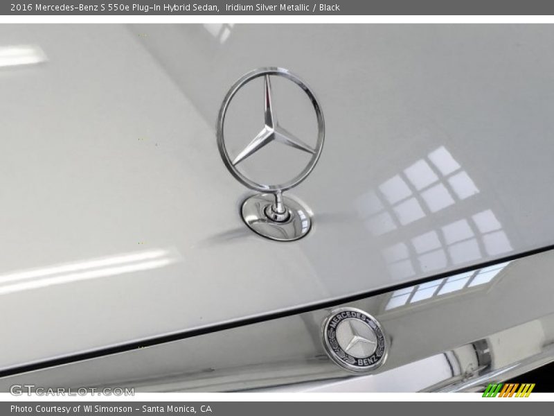 Iridium Silver Metallic / Black 2016 Mercedes-Benz S 550e Plug-In Hybrid Sedan