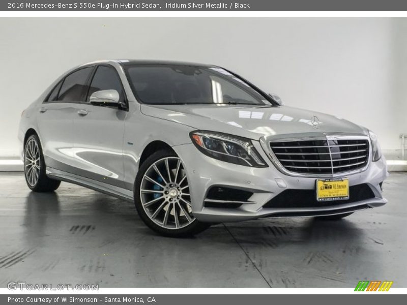 Iridium Silver Metallic / Black 2016 Mercedes-Benz S 550e Plug-In Hybrid Sedan