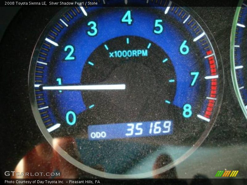Silver Shadow Pearl / Stone 2008 Toyota Sienna LE