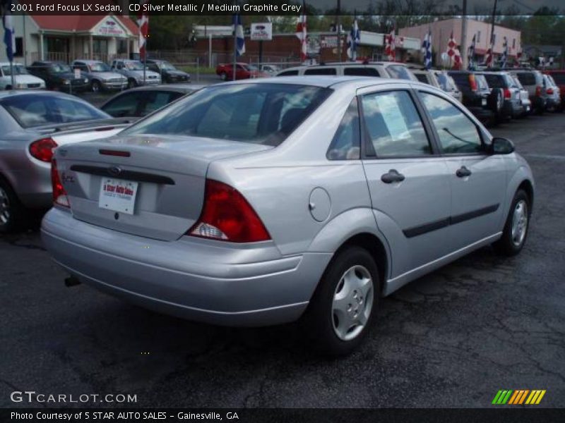 CD Silver Metallic / Medium Graphite Grey 2001 Ford Focus LX Sedan