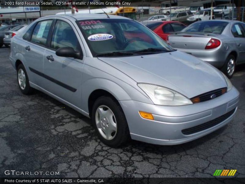 CD Silver Metallic / Medium Graphite Grey 2001 Ford Focus LX Sedan
