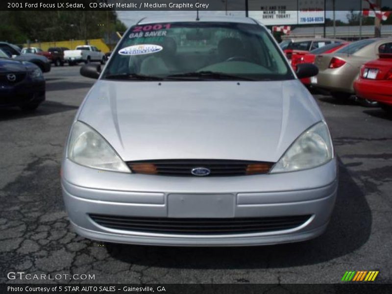 CD Silver Metallic / Medium Graphite Grey 2001 Ford Focus LX Sedan