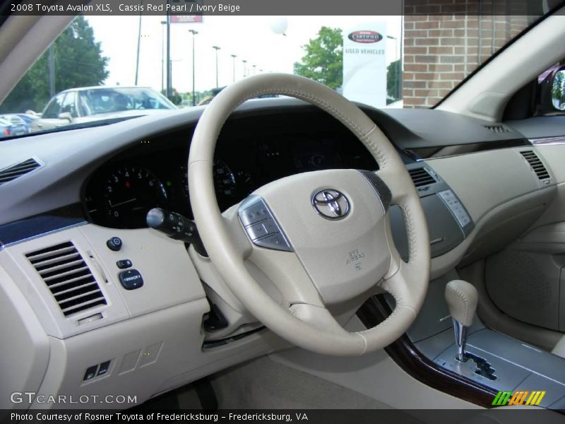 Cassis Red Pearl / Ivory Beige 2008 Toyota Avalon XLS