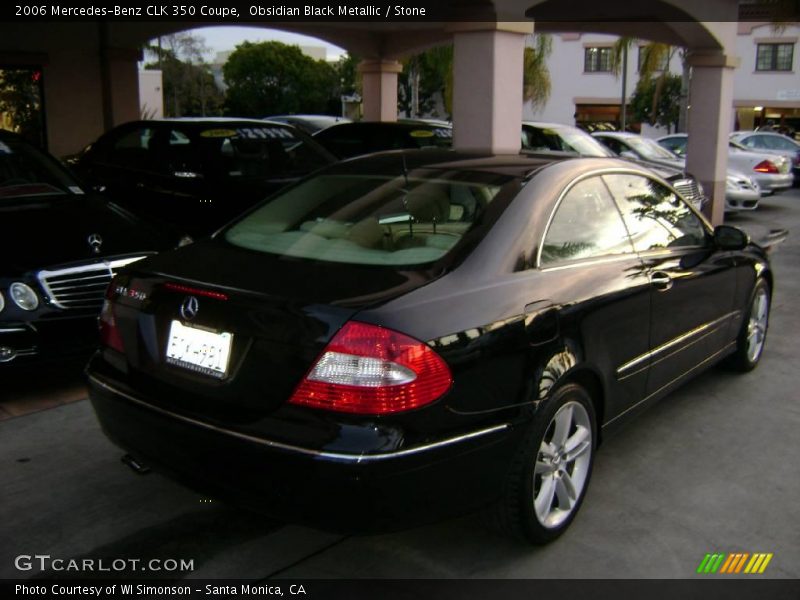 Obsidian Black Metallic / Stone 2006 Mercedes-Benz CLK 350 Coupe