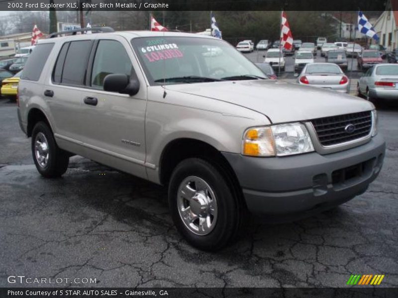 Silver Birch Metallic / Graphite 2002 Ford Explorer XLS