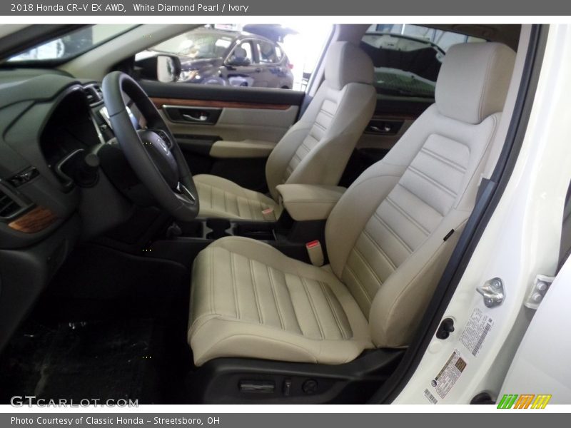 White Diamond Pearl / Ivory 2018 Honda CR-V EX AWD