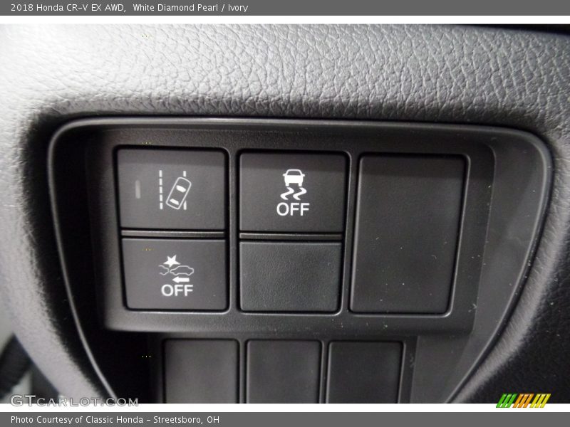 White Diamond Pearl / Ivory 2018 Honda CR-V EX AWD