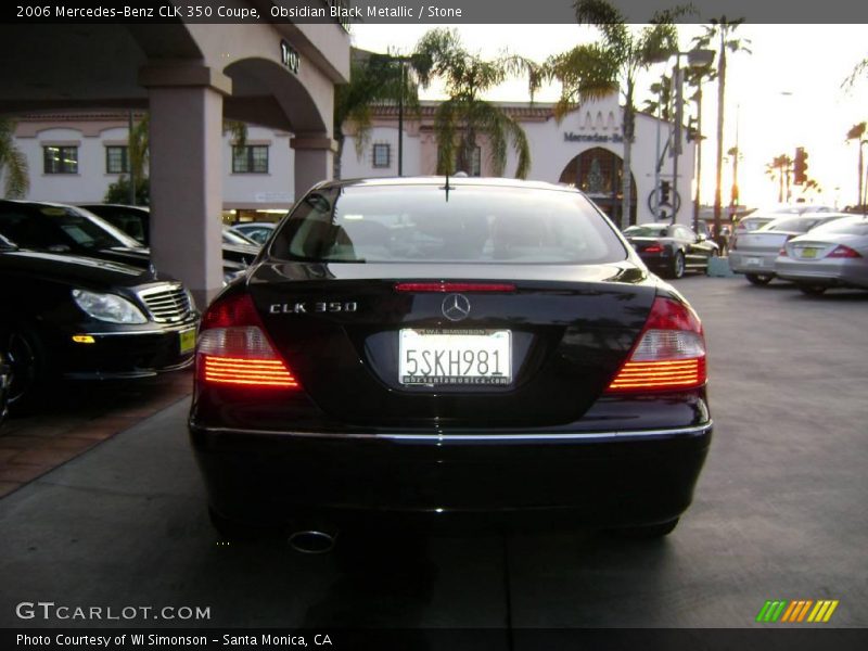Obsidian Black Metallic / Stone 2006 Mercedes-Benz CLK 350 Coupe