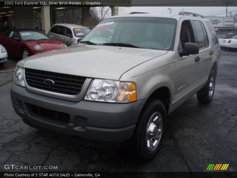 Silver Birch Metallic / Graphite 2002 Ford Explorer XLS