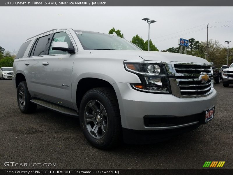 Silver Ice Metallic / Jet Black 2018 Chevrolet Tahoe LS 4WD