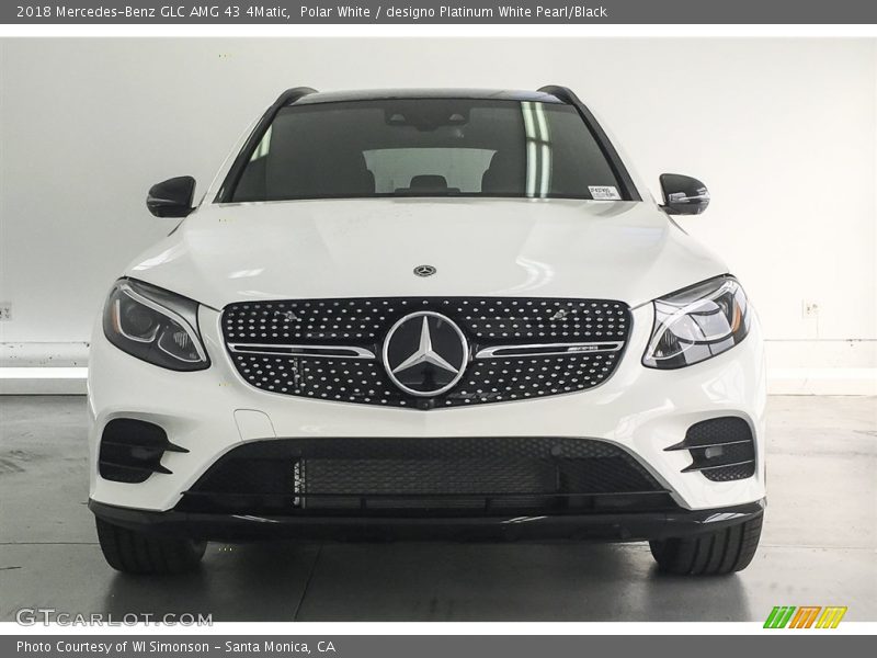 Polar White / designo Platinum White Pearl/Black 2018 Mercedes-Benz GLC AMG 43 4Matic