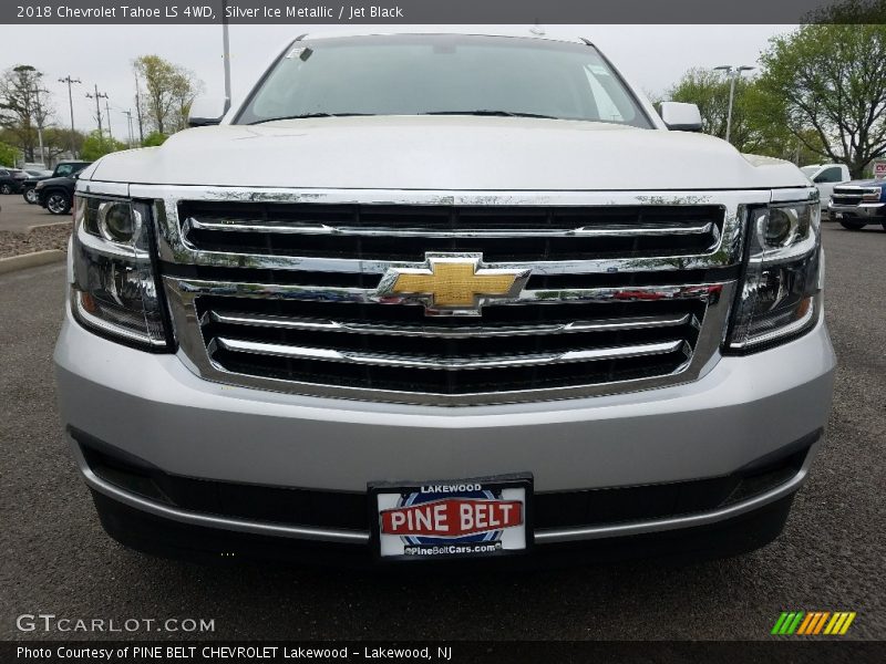 Silver Ice Metallic / Jet Black 2018 Chevrolet Tahoe LS 4WD