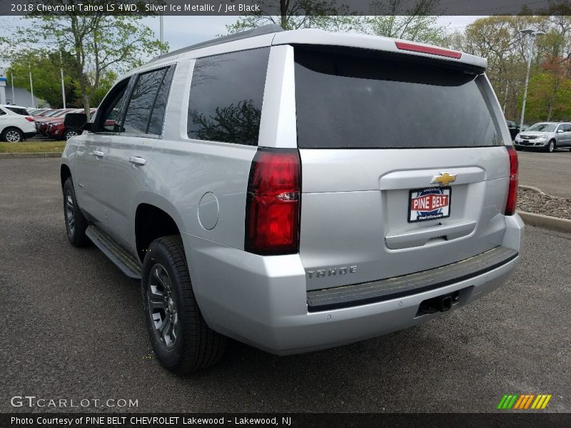 Silver Ice Metallic / Jet Black 2018 Chevrolet Tahoe LS 4WD