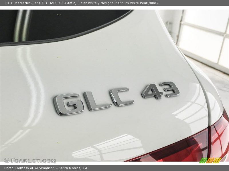 Polar White / designo Platinum White Pearl/Black 2018 Mercedes-Benz GLC AMG 43 4Matic