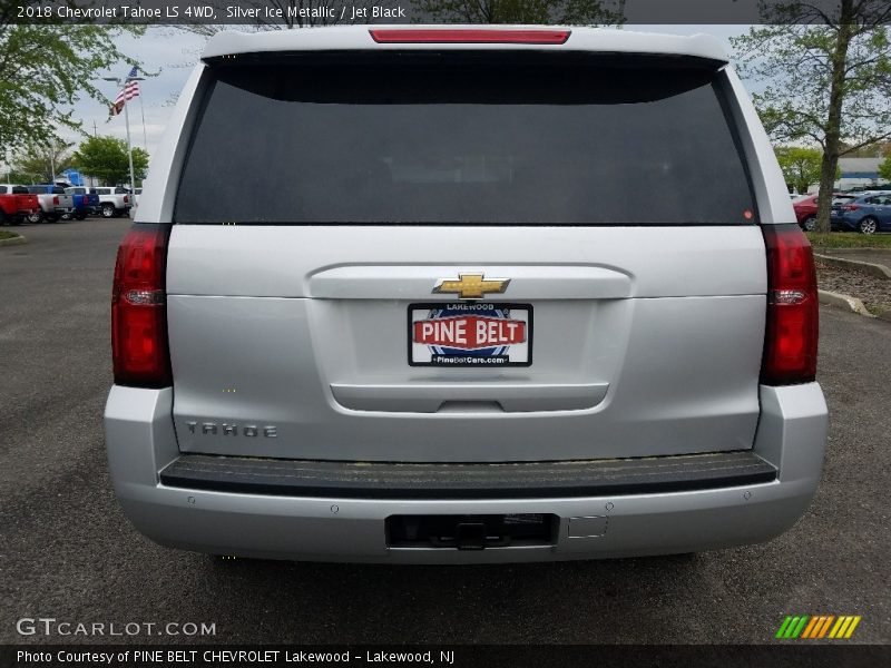 Silver Ice Metallic / Jet Black 2018 Chevrolet Tahoe LS 4WD