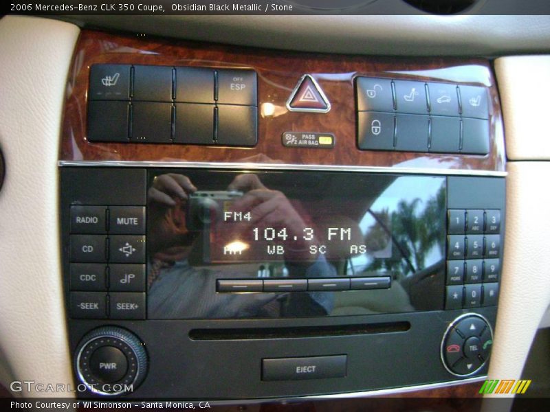 Obsidian Black Metallic / Stone 2006 Mercedes-Benz CLK 350 Coupe