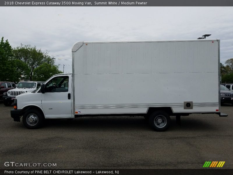 Summit White / Medium Pewter 2018 Chevrolet Express Cutaway 3500 Moving Van