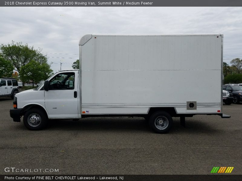 Summit White / Medium Pewter 2018 Chevrolet Express Cutaway 3500 Moving Van