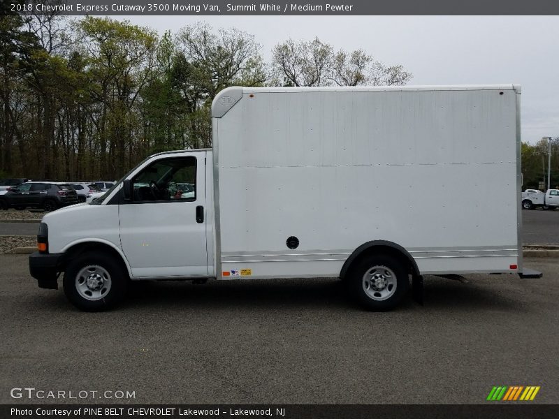 Summit White / Medium Pewter 2018 Chevrolet Express Cutaway 3500 Moving Van