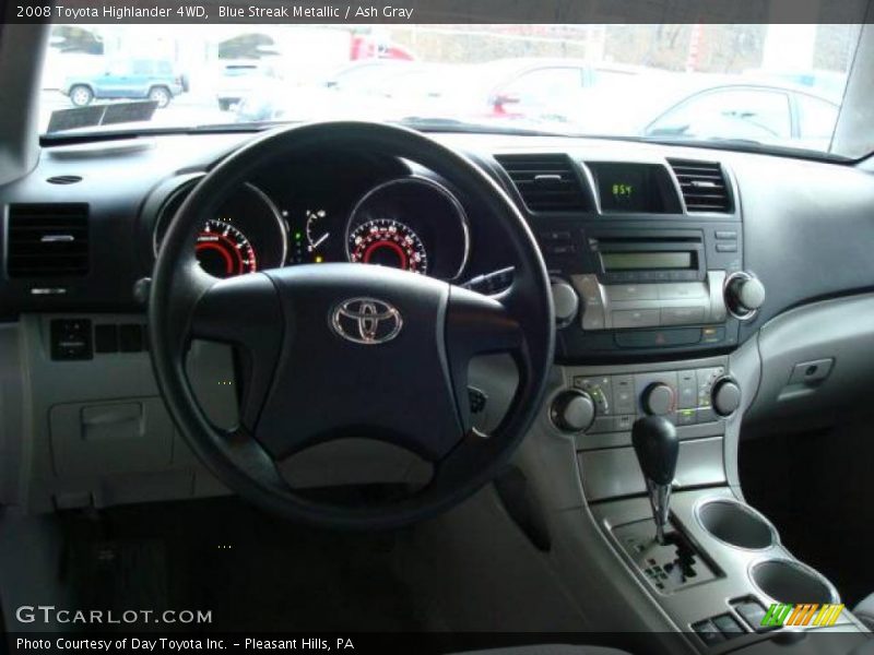 Blue Streak Metallic / Ash Gray 2008 Toyota Highlander 4WD