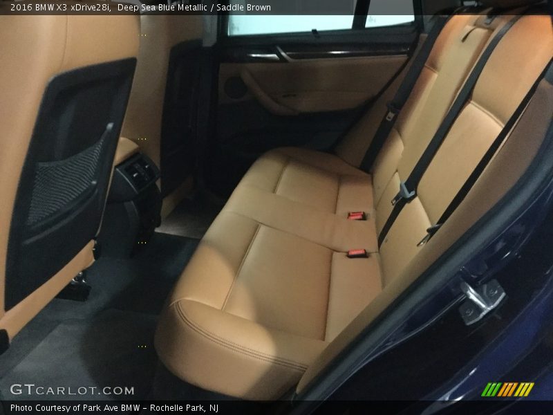 Deep Sea Blue Metallic / Saddle Brown 2016 BMW X3 xDrive28i