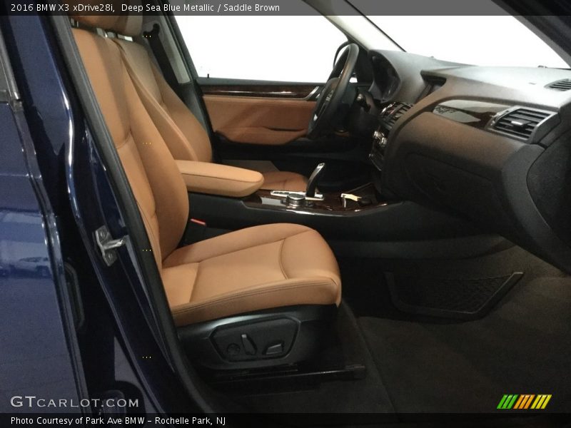 Deep Sea Blue Metallic / Saddle Brown 2016 BMW X3 xDrive28i