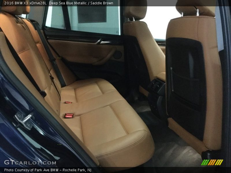Deep Sea Blue Metallic / Saddle Brown 2016 BMW X3 xDrive28i
