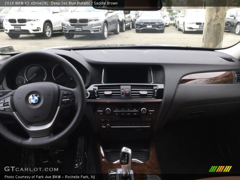 Deep Sea Blue Metallic / Saddle Brown 2016 BMW X3 xDrive28i