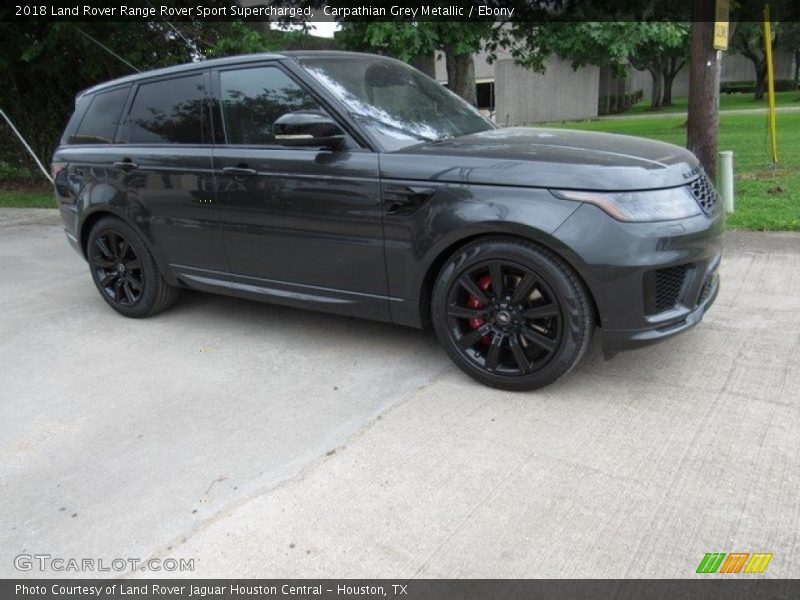Carpathian Grey Metallic / Ebony 2018 Land Rover Range Rover Sport Supercharged