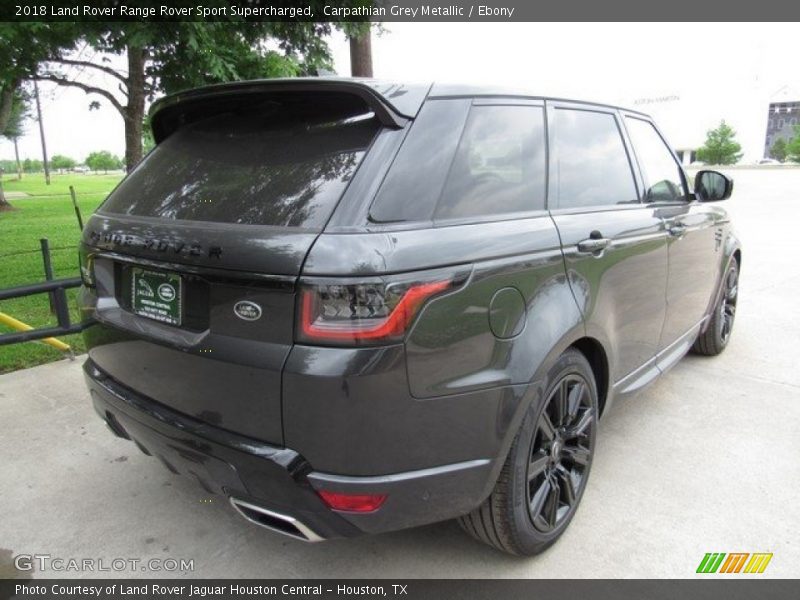 Carpathian Grey Metallic / Ebony 2018 Land Rover Range Rover Sport Supercharged