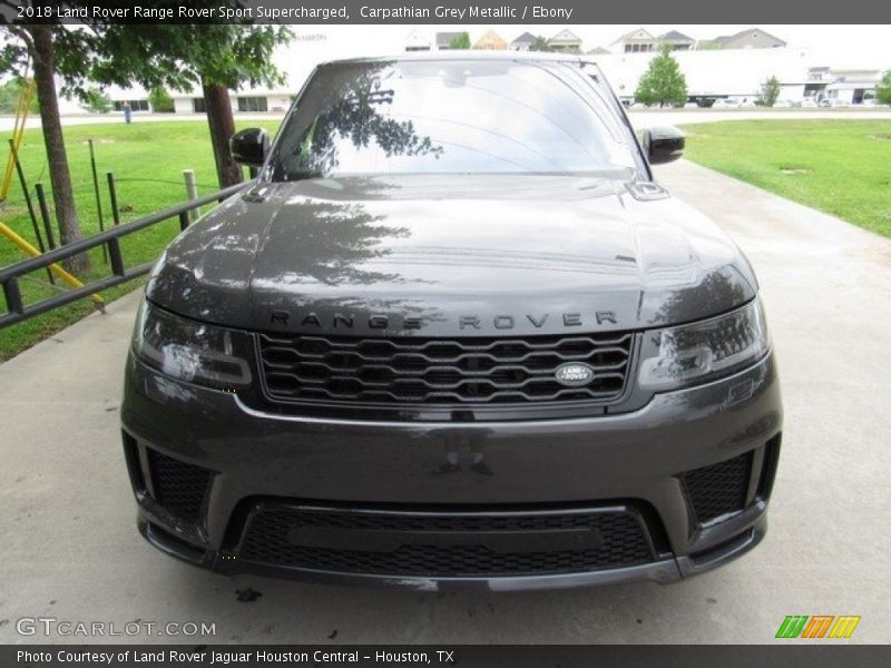 Carpathian Grey Metallic / Ebony 2018 Land Rover Range Rover Sport Supercharged
