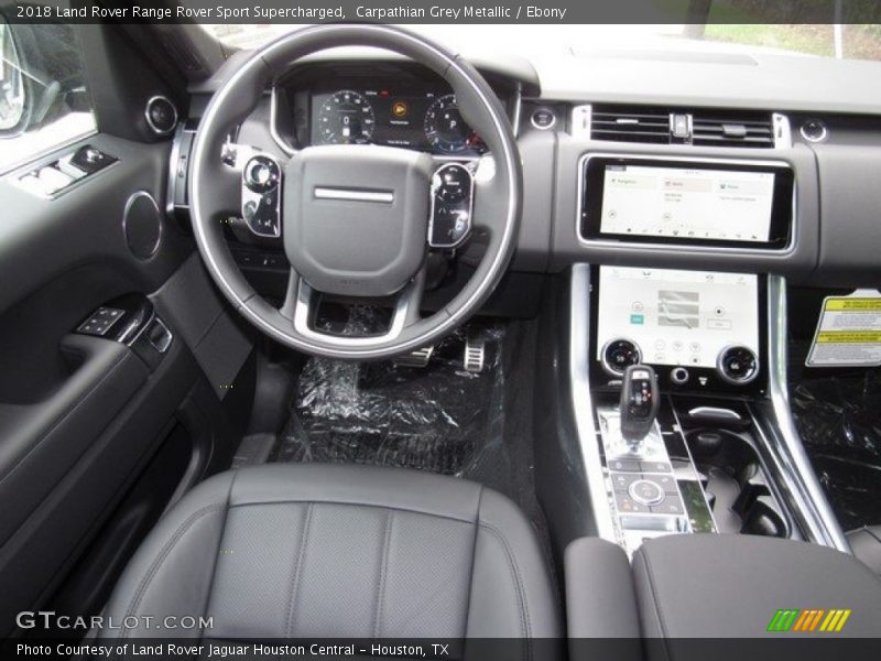 Carpathian Grey Metallic / Ebony 2018 Land Rover Range Rover Sport Supercharged