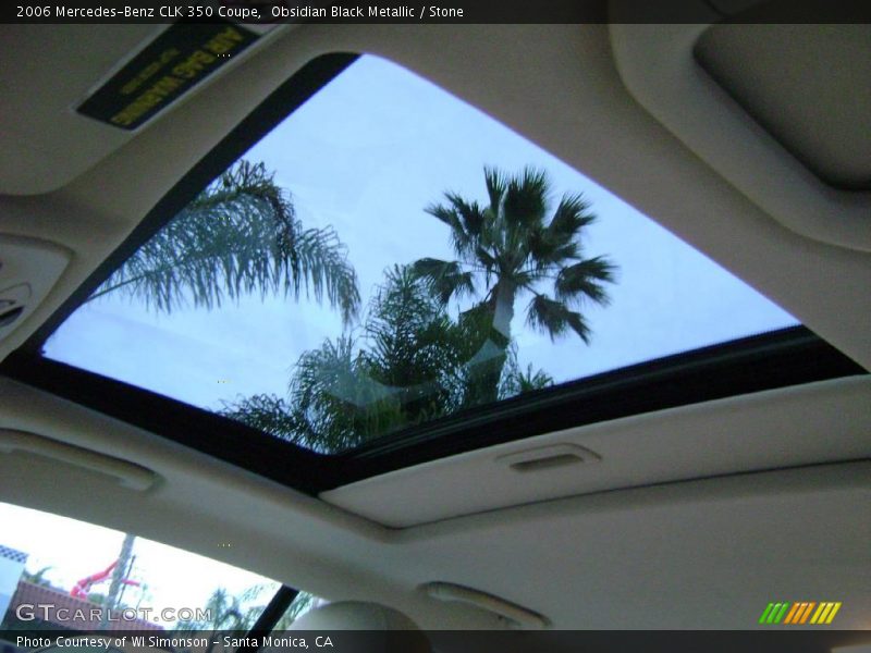 Obsidian Black Metallic / Stone 2006 Mercedes-Benz CLK 350 Coupe