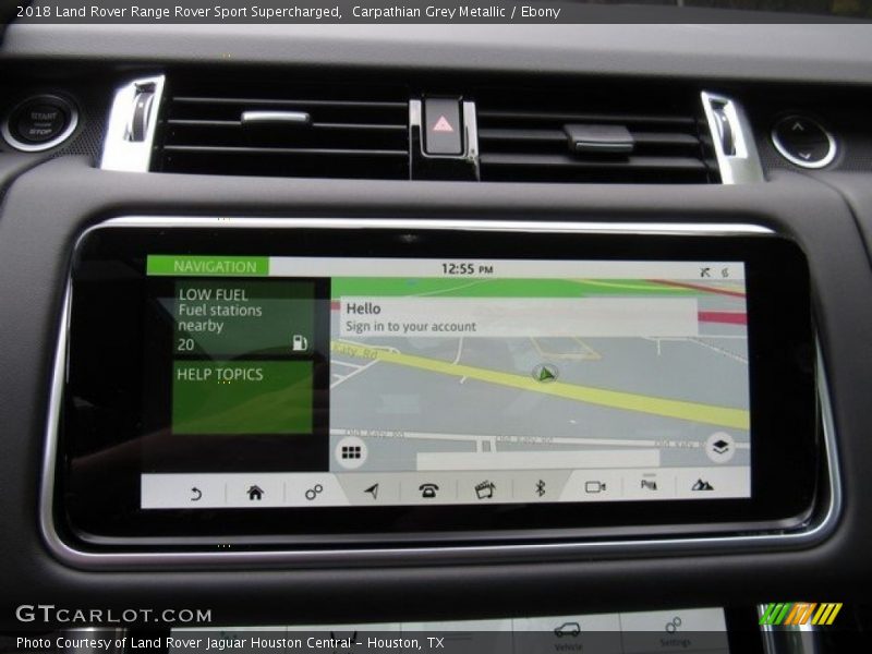 Navigation of 2018 Range Rover Sport Supercharged