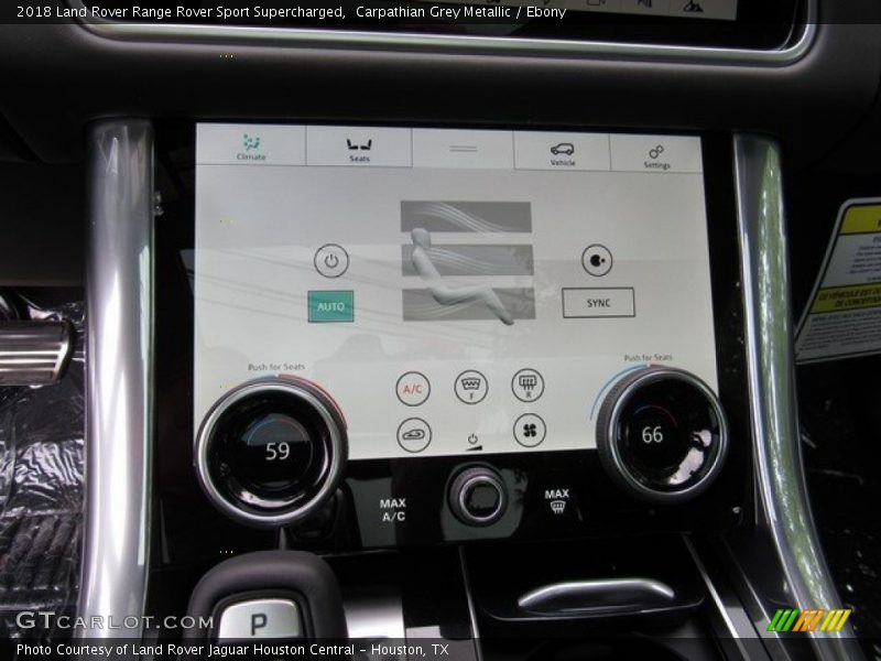 Controls of 2018 Range Rover Sport Supercharged