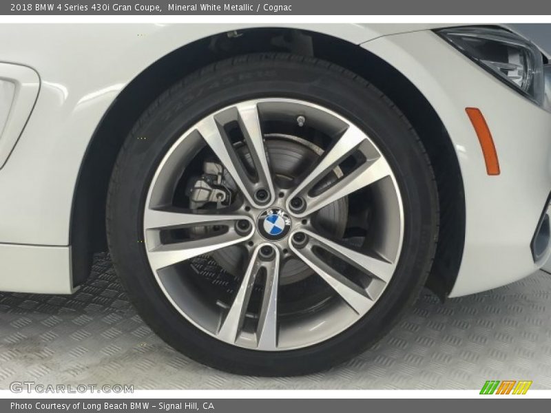 Mineral White Metallic / Cognac 2018 BMW 4 Series 430i Gran Coupe