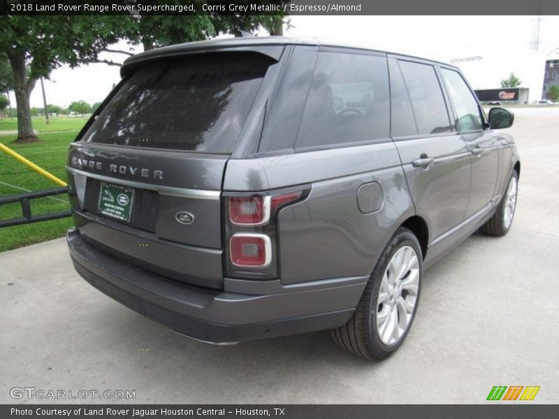 Corris Grey Metallic / Espresso/Almond 2018 Land Rover Range Rover Supercharged