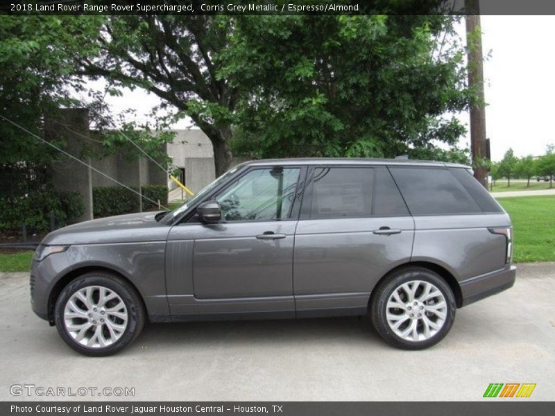 Corris Grey Metallic / Espresso/Almond 2018 Land Rover Range Rover Supercharged