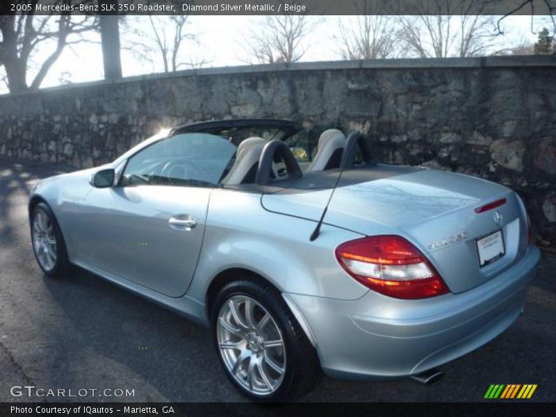 Diamond Silver Metallic / Beige 2005 Mercedes-Benz SLK 350 Roadster