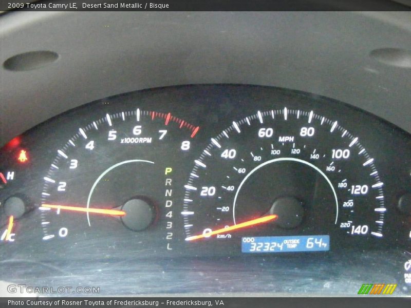 Desert Sand Metallic / Bisque 2009 Toyota Camry LE